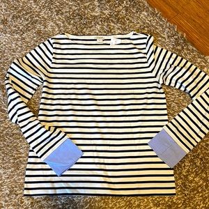 J crew stripe cotton shirt